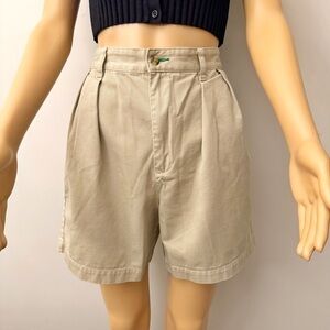 Vintage Tommy Hilfiger High Rise Casual Beige Athleisure Relaxed Fit Shorts.
